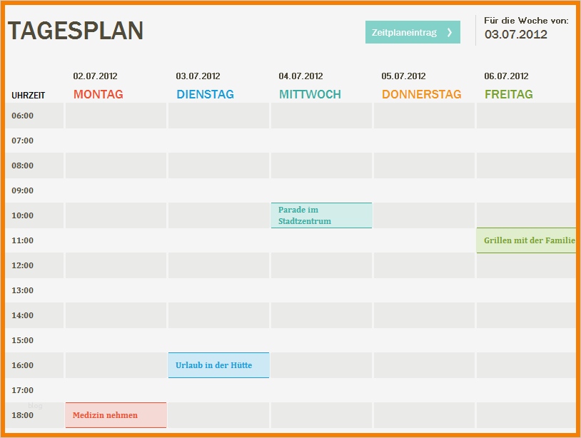 Wochenplan Vorlage Word Erstaunlich 6 Wochenplan Vorlage Word