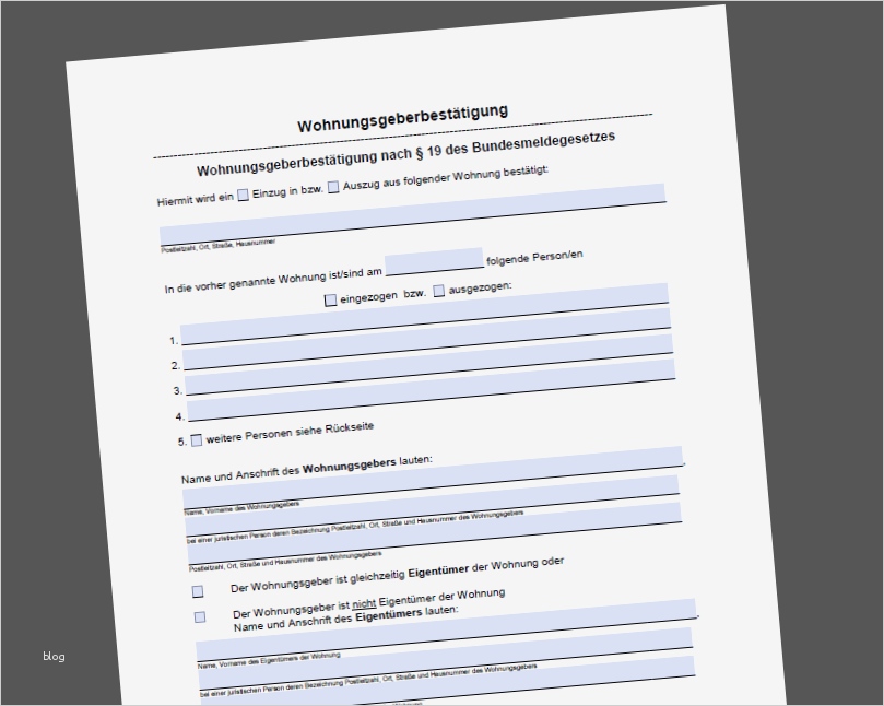 Neues Bundesmeldegesetz Wichtige Information für Mieter