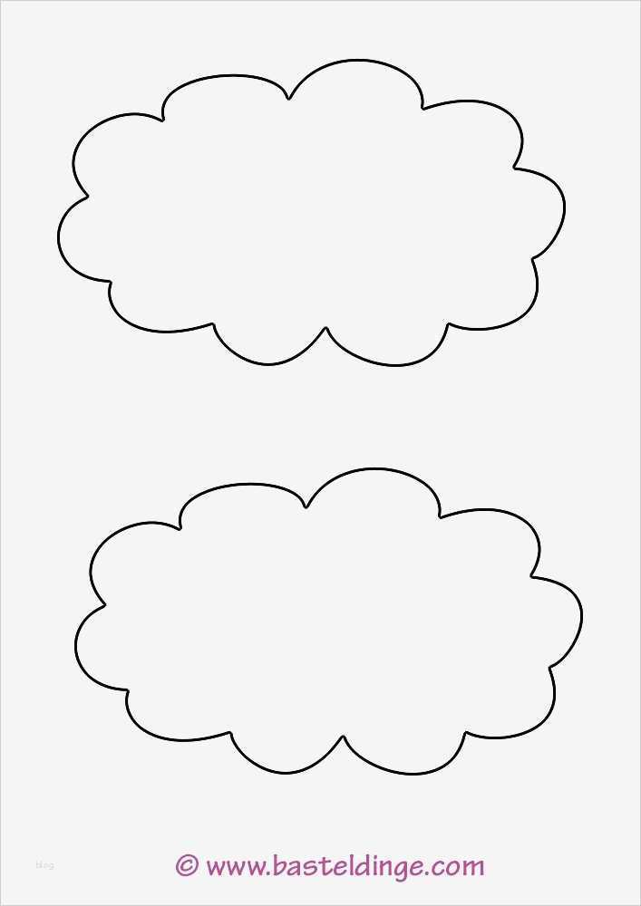 Wolke Vorlage Beste Verschiedene Wolken Vorlagen – Basteldinge