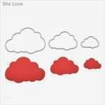 Wolke Vorlage Fabelhaft Sie Liebe 3 Stücke Wolke Vorlage Metall Stanzformen
