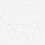 Wolke Vorlage Gut Wolke Mit Regentropfen Basteln