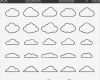 Wolke Vorlage Hübsch Wolke Konturkollektion Vektor Iconsetvorlage Stock Vektor