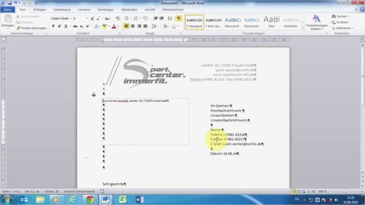 Word 2010 Vorlage Erstellen Bewundernswert Word 2010 Geschäftliche & Private Din Briefe 5008