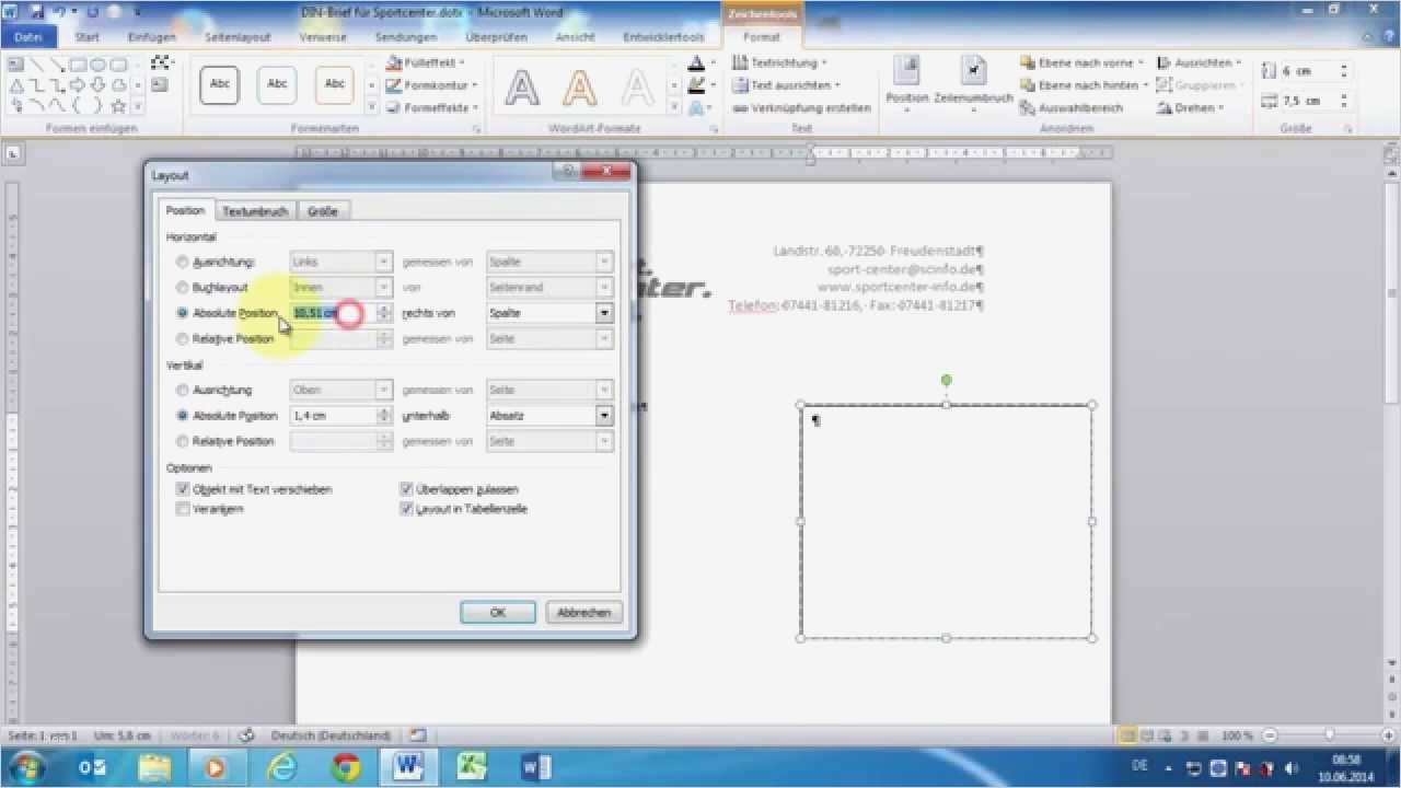 Word 2010 Vorlage Erstellen Hübsch Word 2010 Geschäftliche & Private Din Briefe 5008