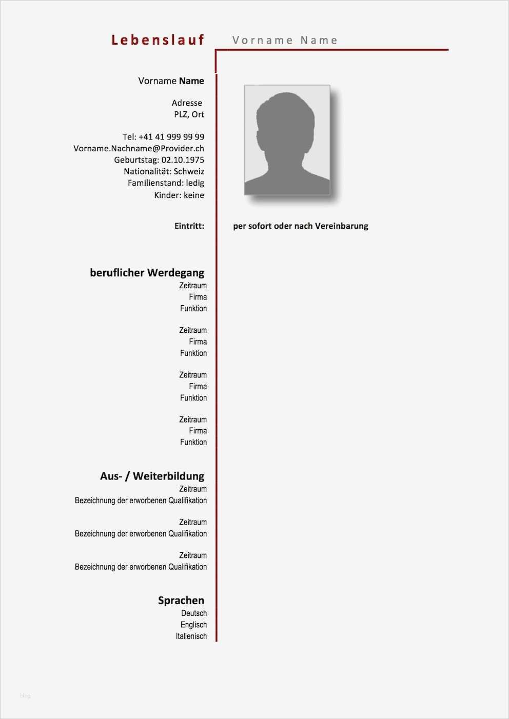 Word 2016 Vorlage Erstellen Genial Lebenslauf Muster Und Vorlagen Kostenlos