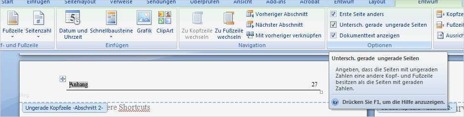 Word Vorlage Bachelorarbeit Gut Unterschiedliche Kopfzeilen In Word so Funktioniert Es