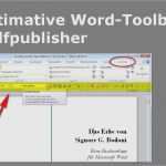 Word Vorlage Broschüre 2 Seitig Gut Die Ultimative Word toolbar Für Selfpublisher