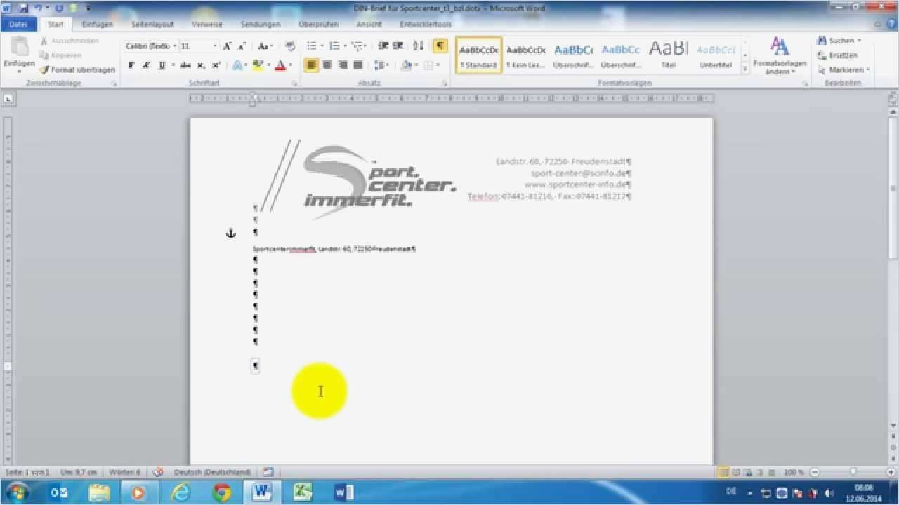 Word Vorlage Erstellen Mac Einzigartig Word 2010 Geschäftliche & Private Din Briefe 5008