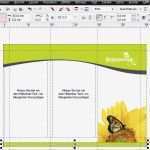 Word Vorlage Flyer 3 Spaltig Elegant Coreldraw X6 Praxis Falzprospekt