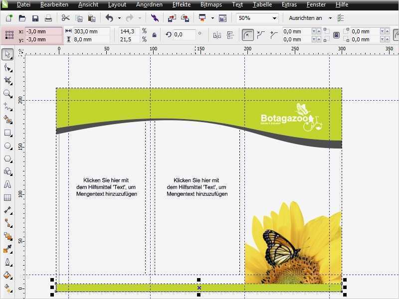 Word Vorlage Flyer 3 Spaltig Elegant Coreldraw X6 Praxis Falzprospekt