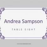 Word Vorlage Hochzeit Best Of Hochzeit Tischkarten Vorlage Gefaltet Lila Damast