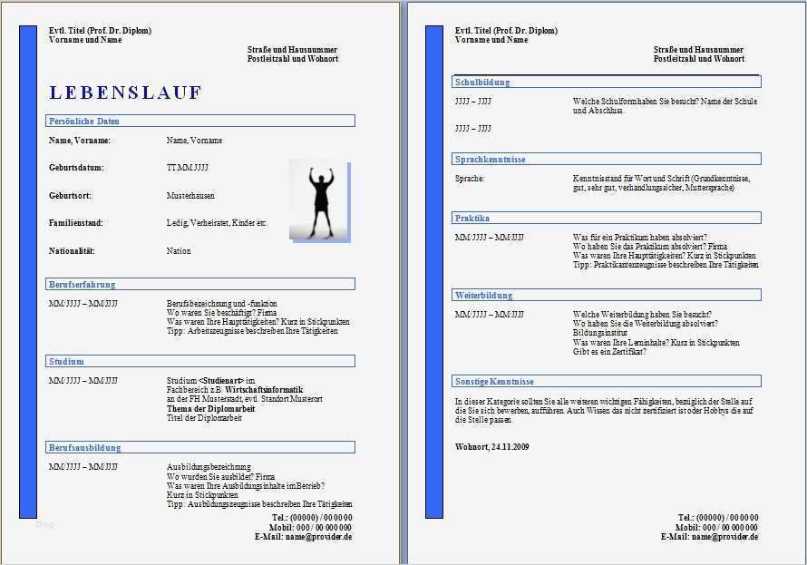 Word Vorlage Lebenslauf Großartig Lebenslauf Vorlagen Word