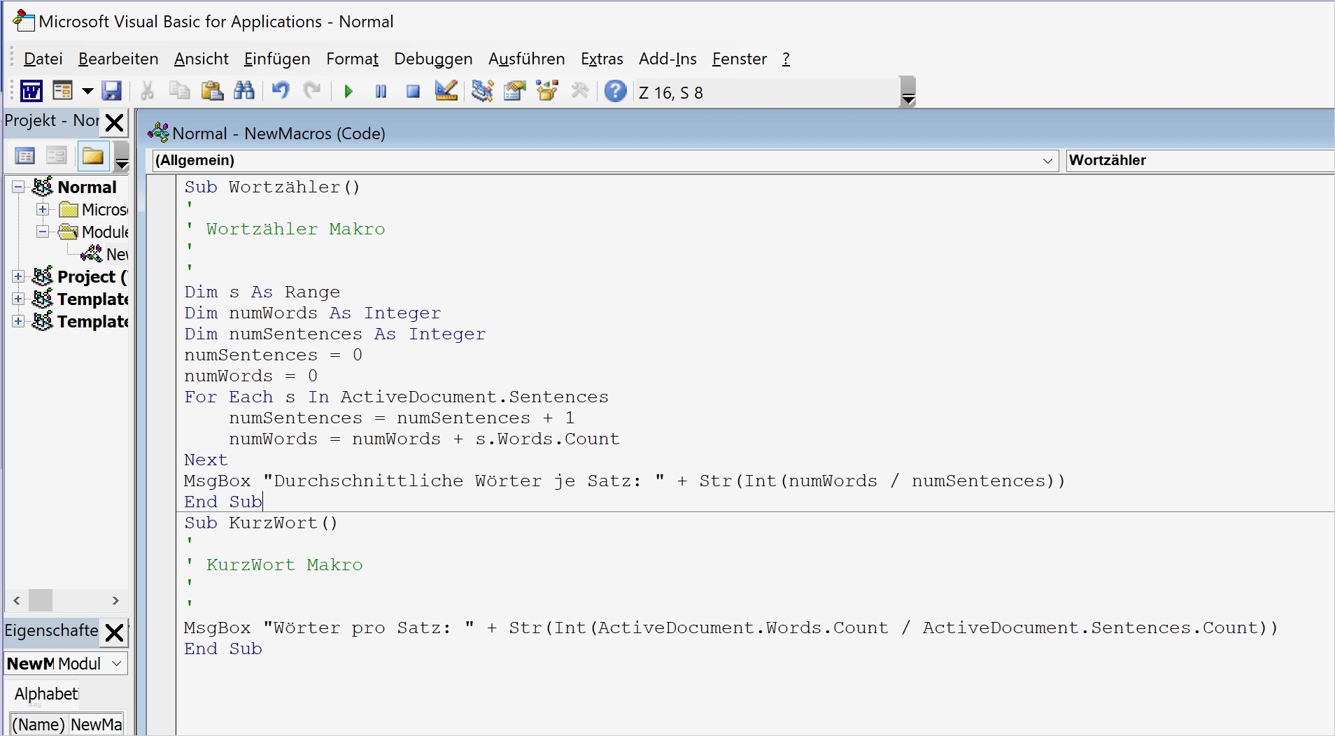 Word Vorlage Mit Makros Best Of Word Makros Schreiben Grundlagen