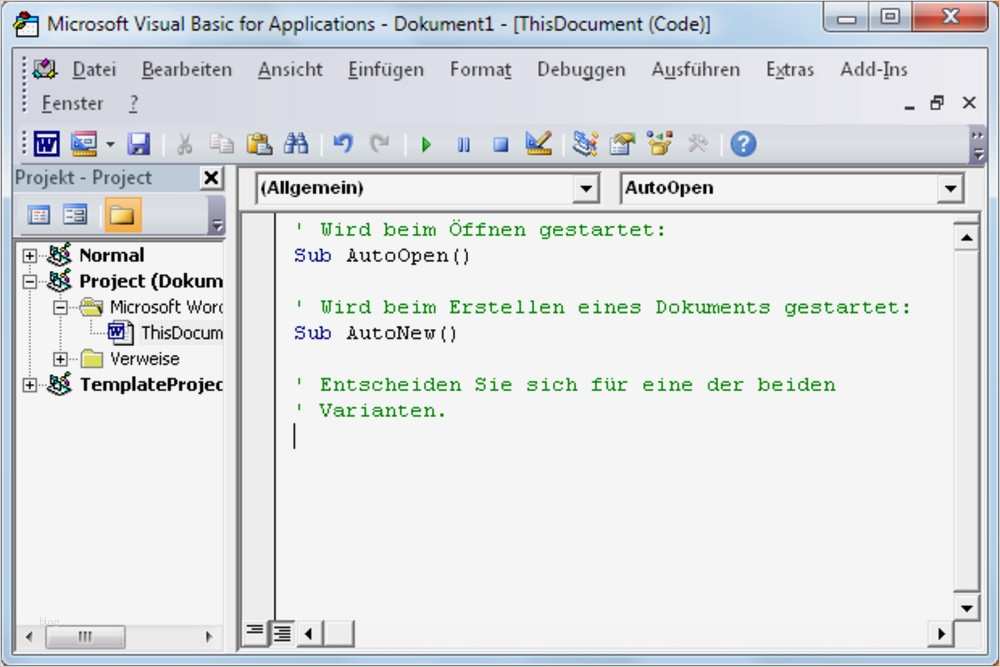 Word Vorlage Mit Makros Einzigartig Word Makro Beim Erstellen Des Dokuments Ausführen Pctipp