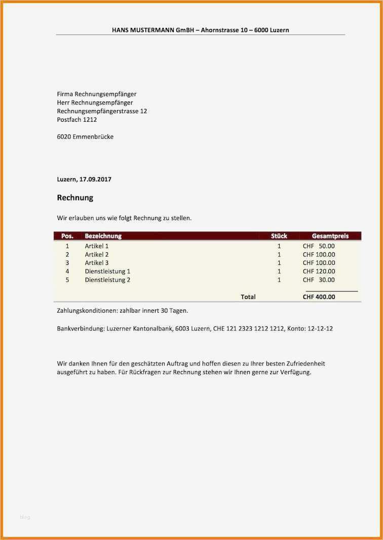 Word Vorlage Rechnung Cool 5 Rechnungen Word
