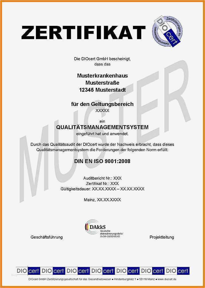 Word Vorlage Zertifikat Inspiration 8 Muster Zertifikat