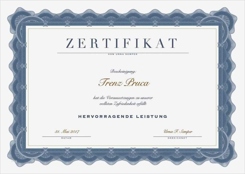 Word Vorlage Zertifikat Schönste Zertifikat Vorlage Kostenlos Word format – Muster Vorlage