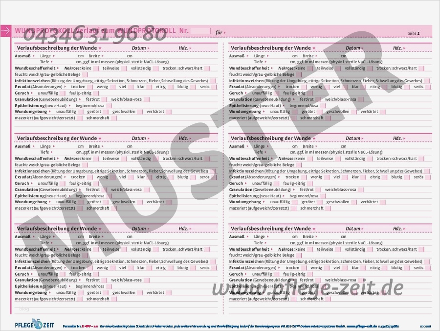 83 Cool Wundprotokoll Vorlage Foto 1 Wundprotokoll Vorlage Beste Stationär Bei Pflege Zeit