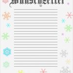 Wunschzettel Vorlage Word Angenehm Weihnachten Wunschzettel Nr3 Zum Ausdrucken