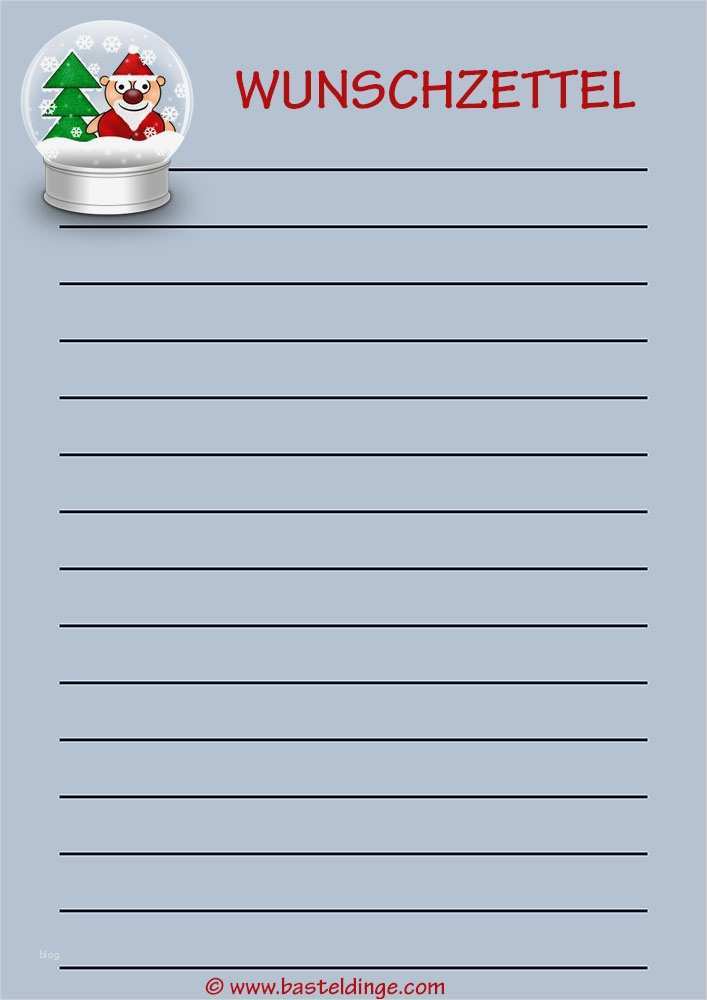 Wunschzettel Vorlagen Kostenlos Fabelhaft Weihnachten Wunschzettel Zum Ausdrucken – Basteldinge