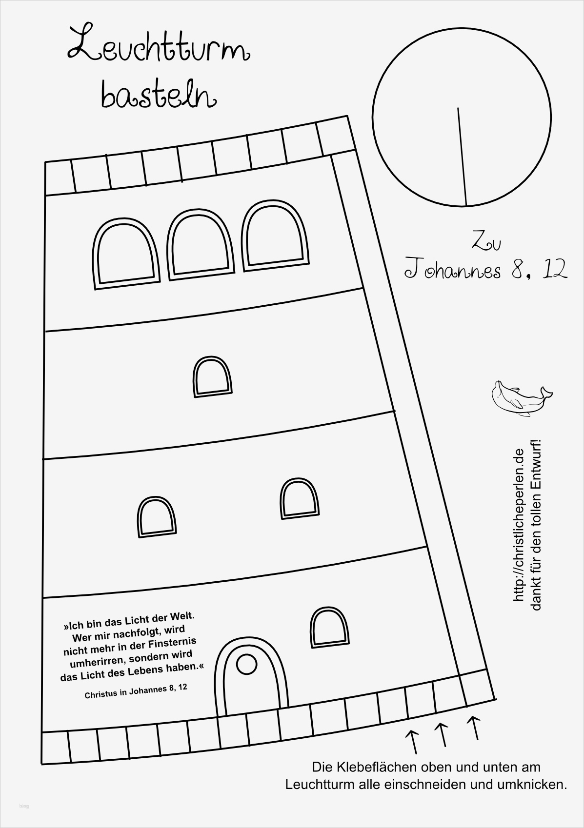 Würfel Aus Papier Basteln Vorlage Erstaunlich Leuchtturm Basteln