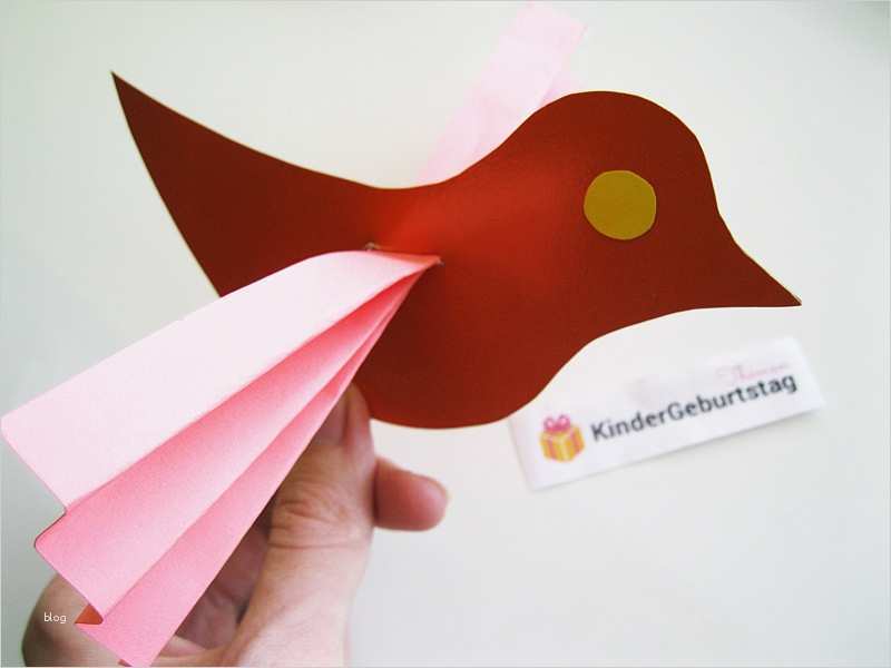 Vogel Basteln Aus Papier Einfache Anleitung Und Vorlage