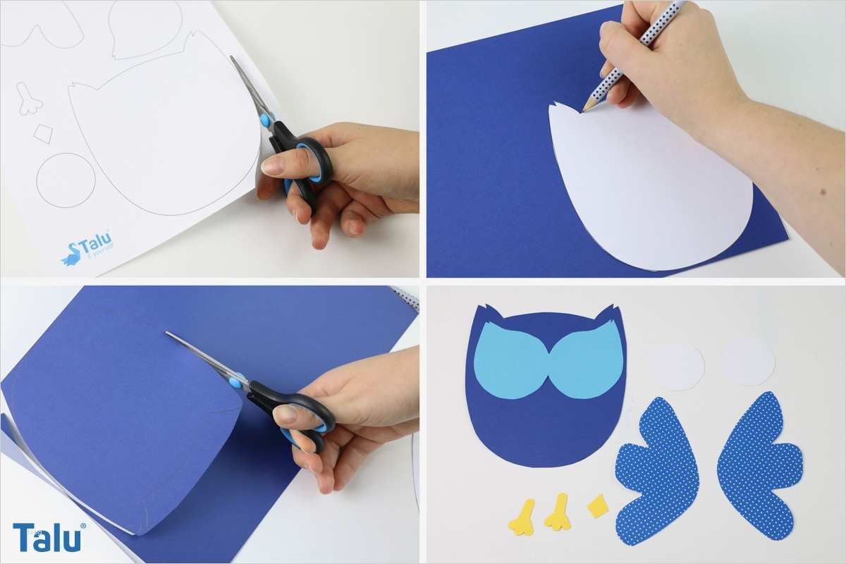 Würfel Aus Papier Basteln Vorlage Wunderbar Eulen Basteln Aus Papier Anleitung Und Vorlage Talu
