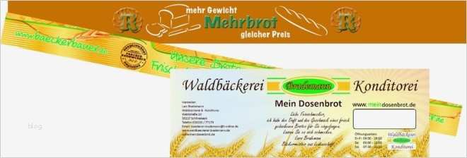 Wurstdosen Etiketten Vorlagen Schön Etiketten Service Brot Banderolen