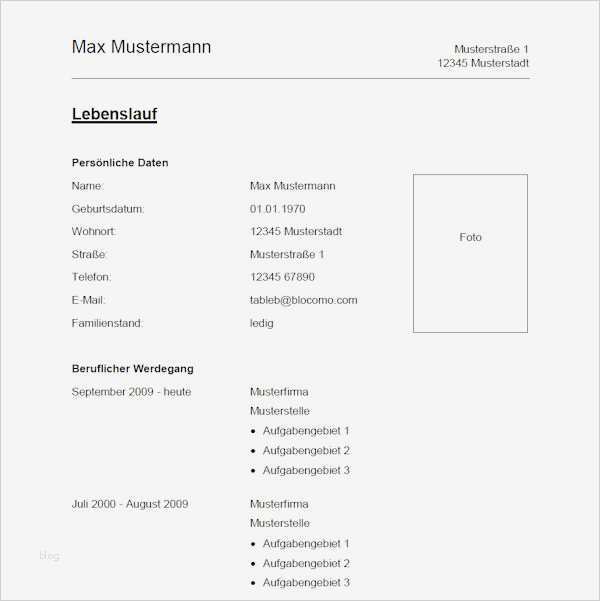 Xing Kündigung Vorlage Süß Vorlage 1 Tabellarischer Lebenslauf