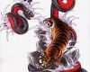 Yakuza Tattoo Vorlagen Cool Japanese Art Snake Vs Tiger