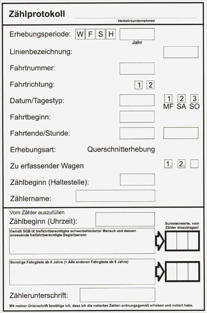 Zählprotokoll Kasse Vorlage Schön Richtlinie Zur Erstattung Der Fahrgeldausfälle Im