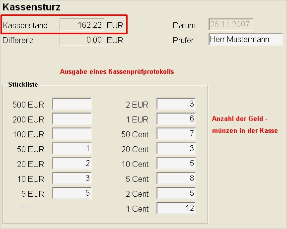 Zählprotokoll Vorlage Genial Kassensoftware Casy