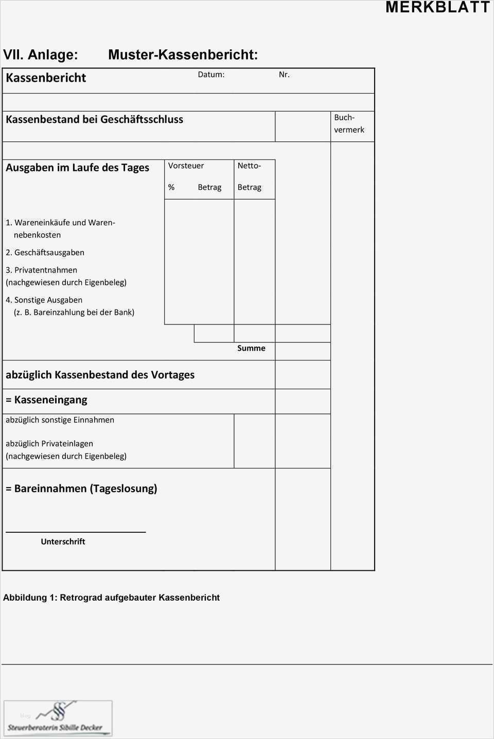 Zählprotokoll Vorlage Neu Kassenführung Bei Nutzung Einer Offenen Ladenkasse Pdf