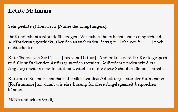 Zahlungserinnerung Miete Vorlage Schönste 9 Mahnschreiben