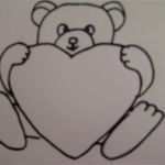 Zeichnen Anfänger Vorlagen Genial Teddybär Mit Herz Zeichnen Zeichnen Basteln Zum