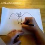 Zeichnen Anfänger Vorlagen Großartig Fledermaus Für Halloween Zeichnen Für Anfänger How to