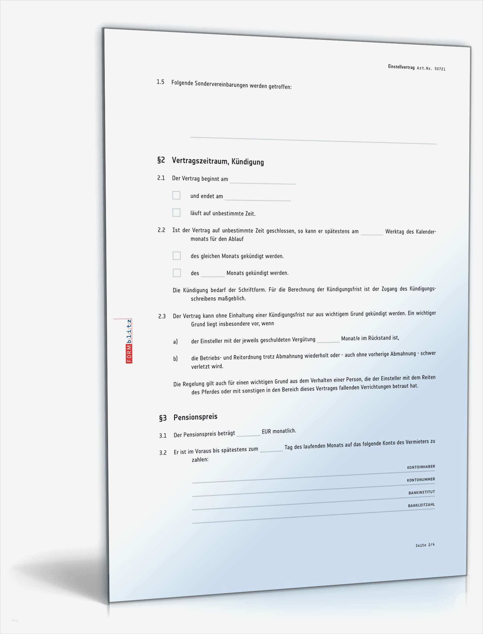 Zeitmietvertrag Vorlage Einzigartig Einstellvertrag Einstallvertrag Pferd Muster Vorlage