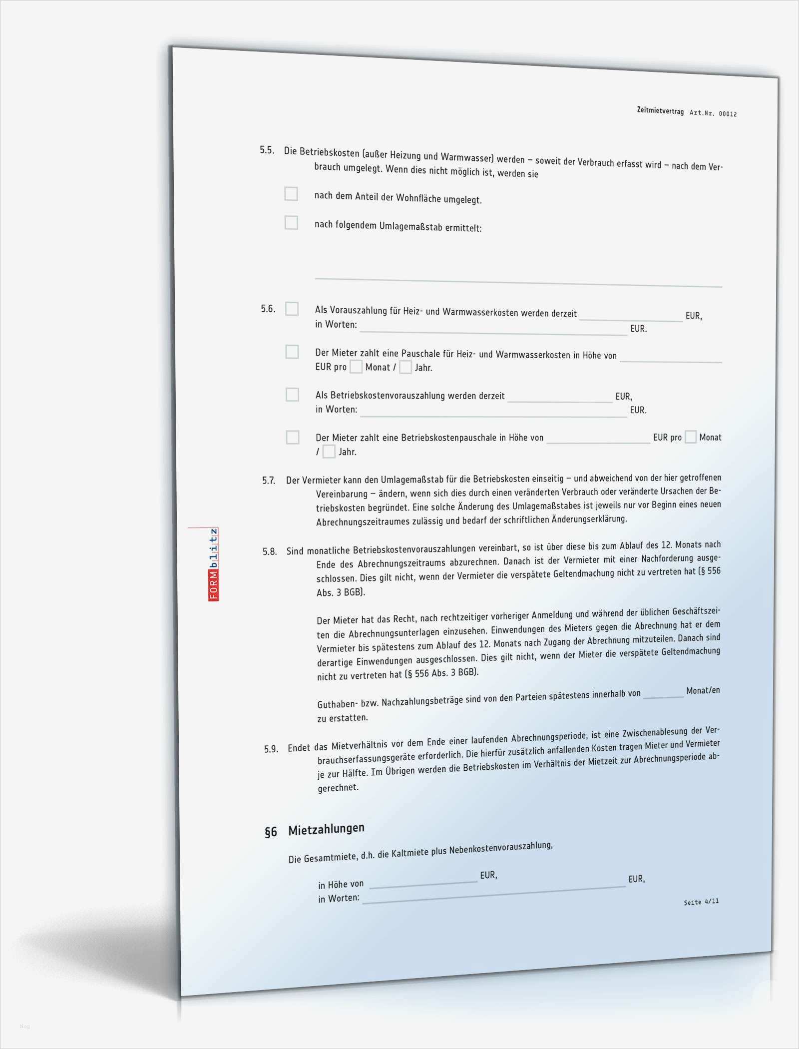 Zeitmietvertrag Vorlage Erstaunlich Rechtssicherer Zeitmietvertrag Muster Zum Download