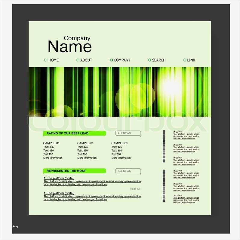 Zeitschrift Layout Vorlage Best Of Website Design Vorlage In Grün Natur Stil