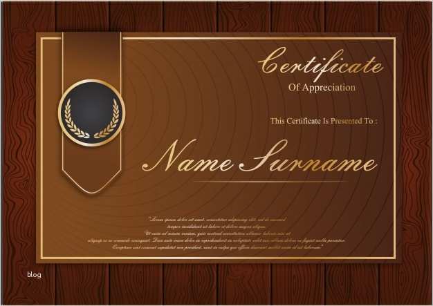Zertifikat Vorlage Einzigartig Brown Zertifikat Vorlage