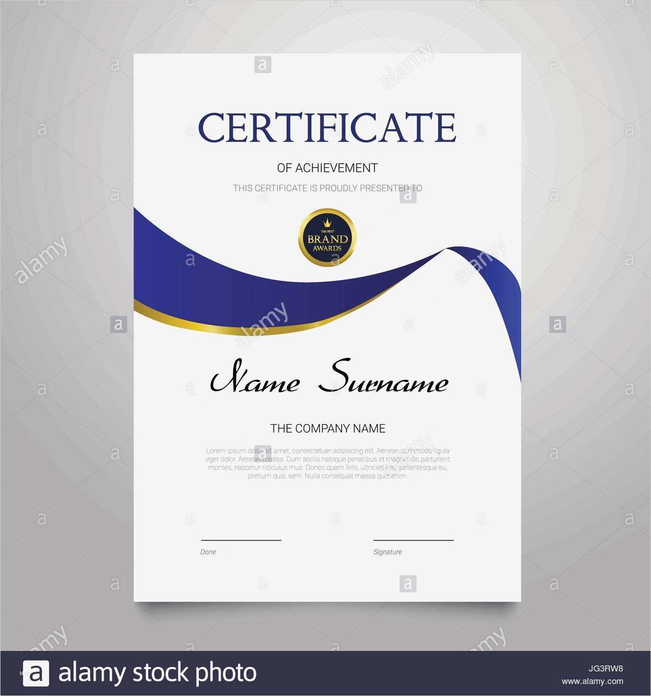 Zertifikat Vorlage Genial Ziemlich Zertifikate Der Wertschätzung Vorlage