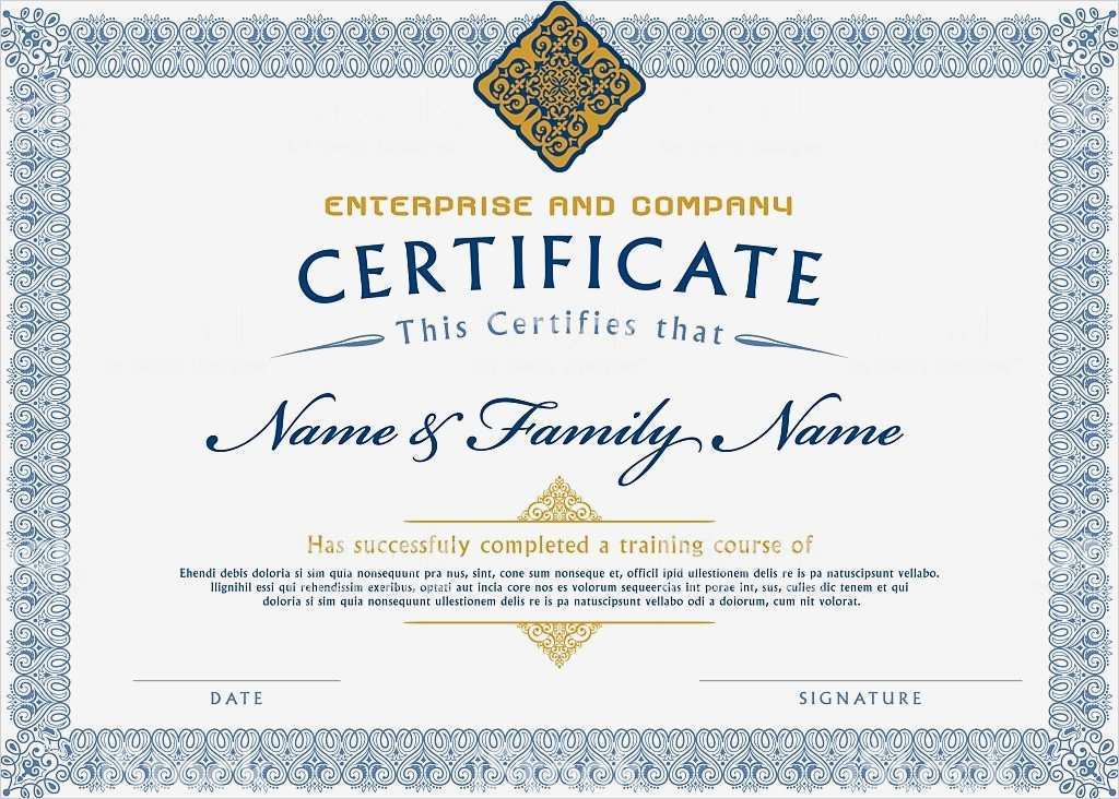 Zertifikat Vorlage Gut Zertifikat Vorlage Diplom Vektor Illustration