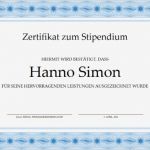 Zertifikat Vorlage Kostenlos Ausdrucken Erstaunlich Zertifikat Zum Stipendium formeller Blauer Rahmen
