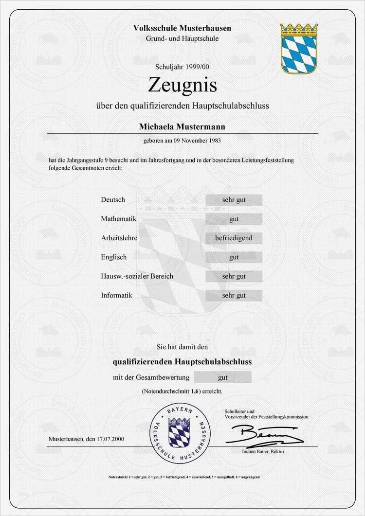 Zeugnis Vorlage Pdf Cool Realschulabschluss Kaufen Ausbildungszeugnis Kaufen