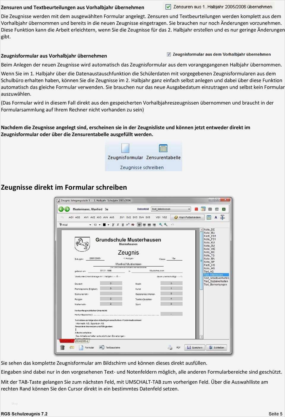 Zeugnis Vorlage Zum Ausfüllen Erstaunlich Zeugnisse Schreiben Mit Rgs Schulzeugnis Pdf