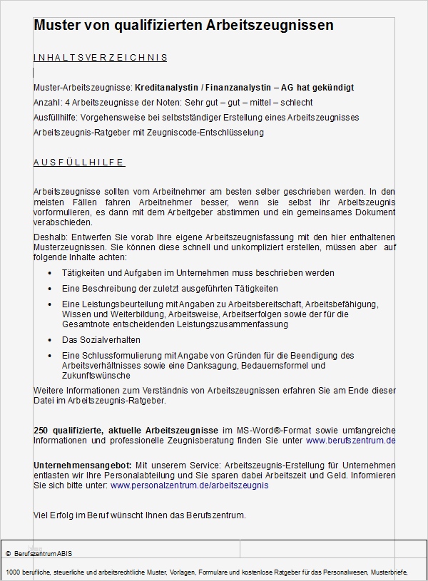 Zeugnis Vorlage Zum Ausfüllen Schönste Analyst Zeugnis Ag sofort Download