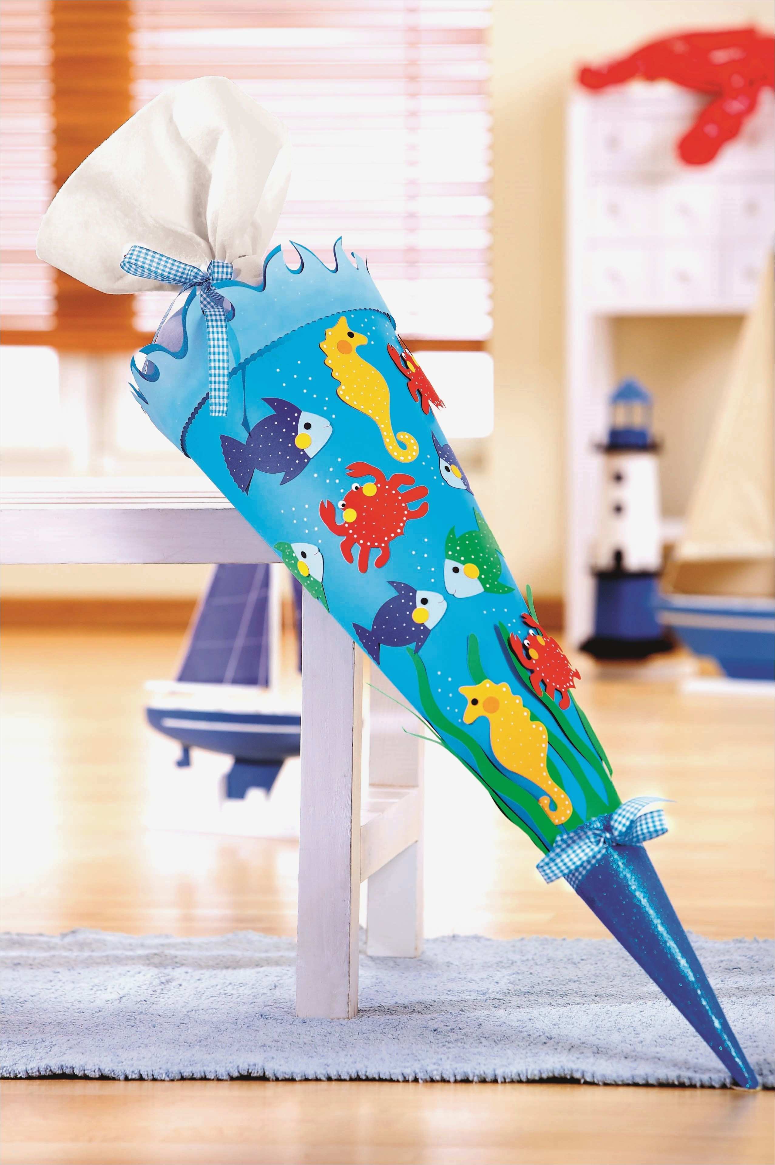 Zuckertüte Basteln Vorlage Einzigartig Schultüte Basteln Unterwasserwelt Bastelanleitung