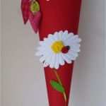 Zuckertüte Basteln Vorlage Schönste Schultüte "margarete" Zuckertüte Handarbeit