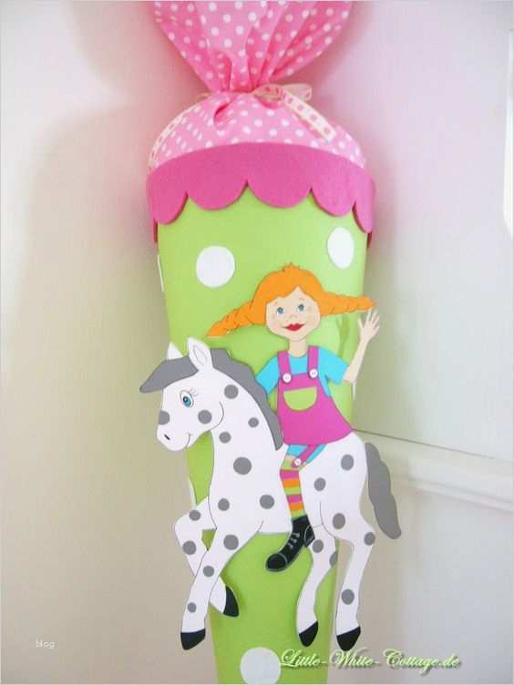 Zuckertüte Basteln Vorlage Süß Pippi Langstrumpf Schultüte Schultüten Pinterest