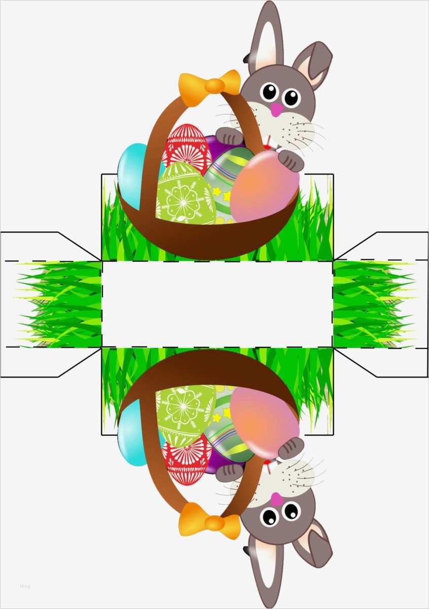 Zum Basteln Vorlagen Genial Osternest Mit Osterhase Zum Basteln Und Ausmalen